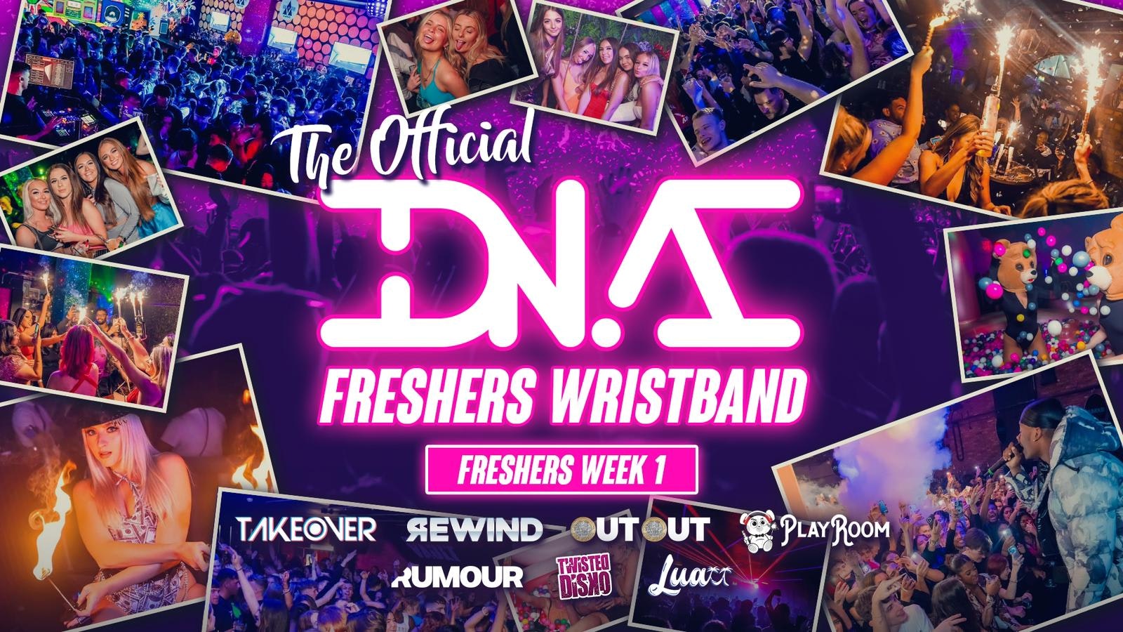 DNA Freshers Wristband – Salford Freshers Wristband