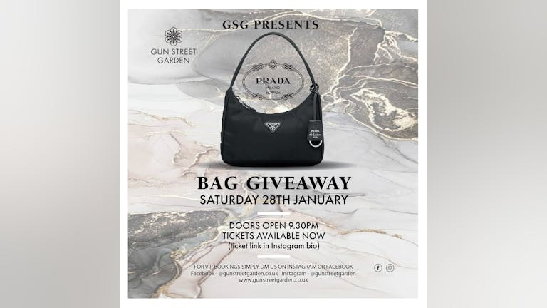 Gun Street Garden Presents - Prada Bag Giveaway