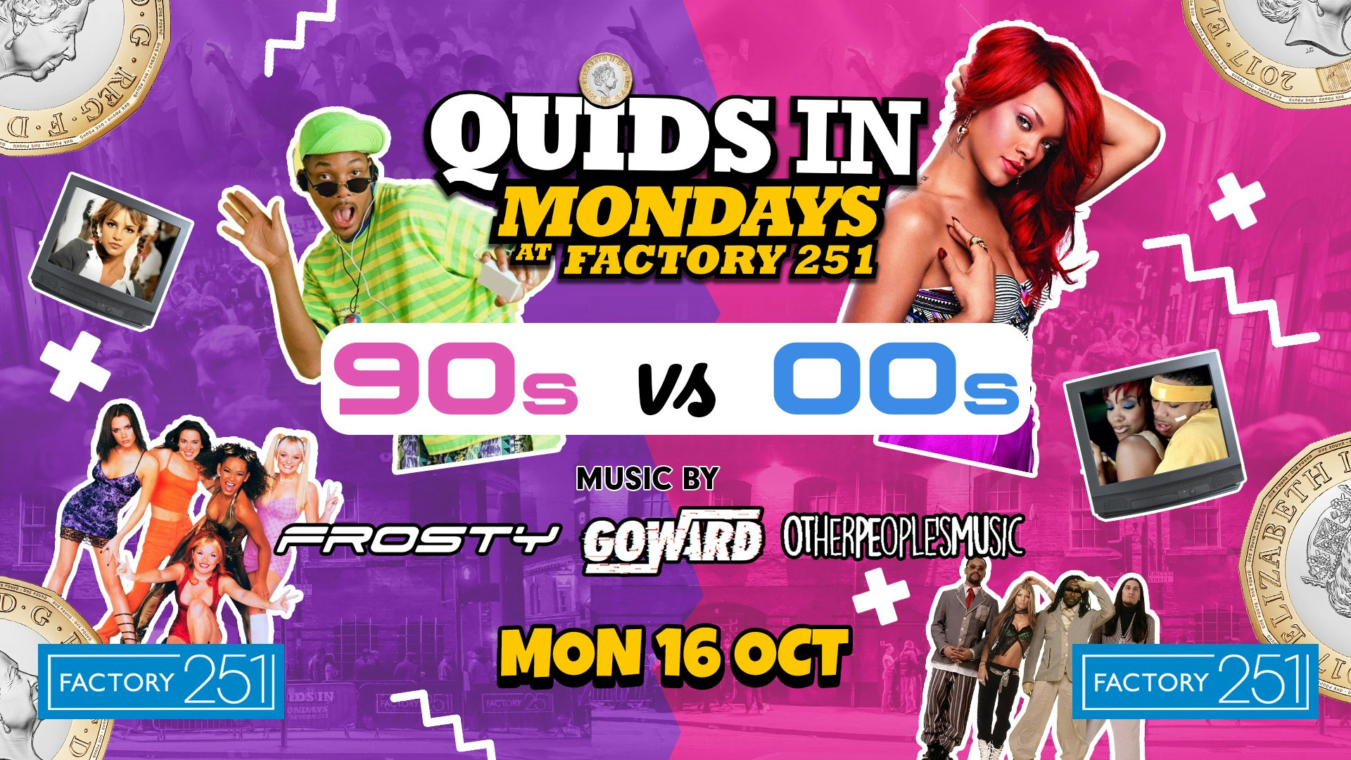 QUIDS IN MONDAYS 🏆 90s VS 00s 📼 MCR’s Biggest Monday Night 8 Years Running 🙌