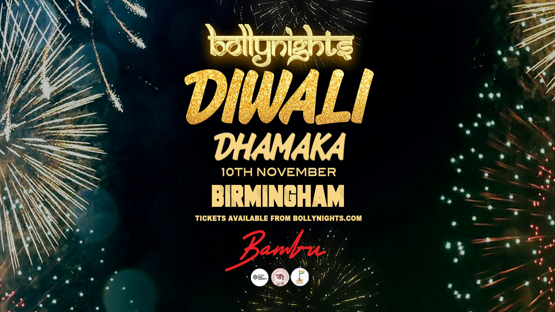 Bollynights Birmingham: DIWALI DHAMAKA –  Friday 10th November | Bambu