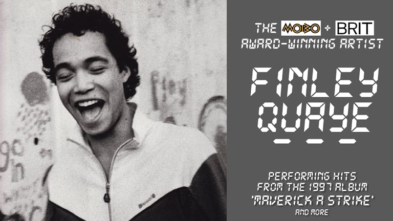 🚨 LAST FEW TICKETS! ⭐️ Finley Quaye in concert! The MOBO + BRIT award-winning artist + special guest  ⭐️ 