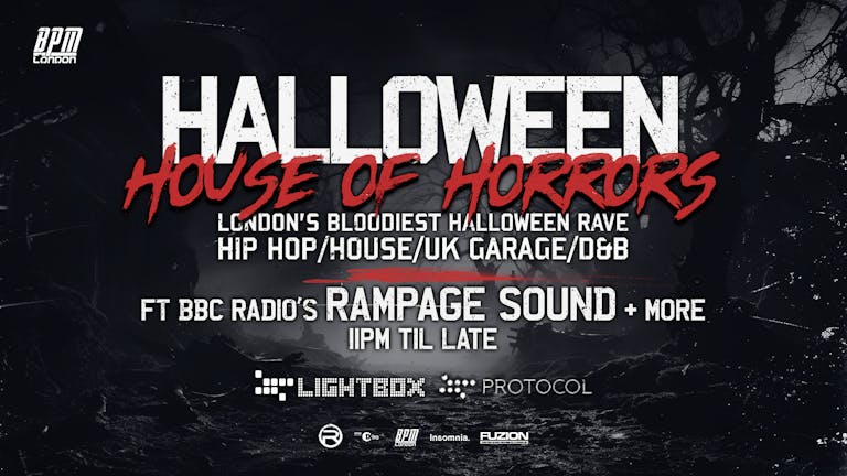 Halloween House Of Horrors All Night Rave - 👹 HipHop, House, Drum & Bass