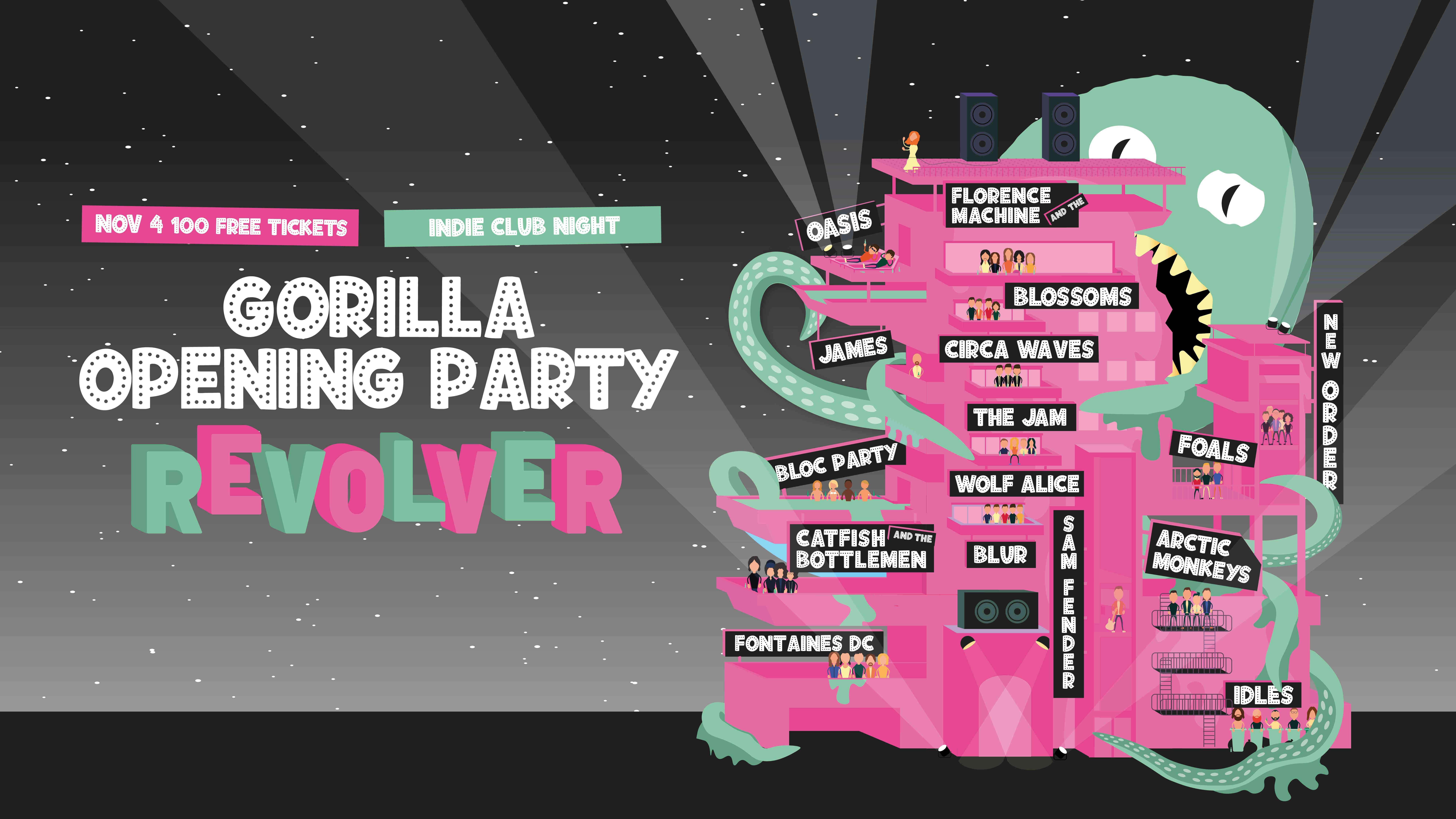 GORILLA OPENING PARTY w/ Revolver! 🖤