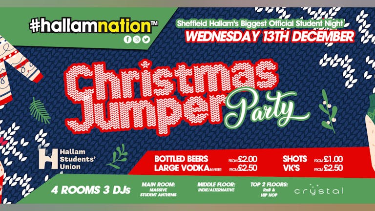 Hallamnation - Christmas Jumper Party - Crystal 