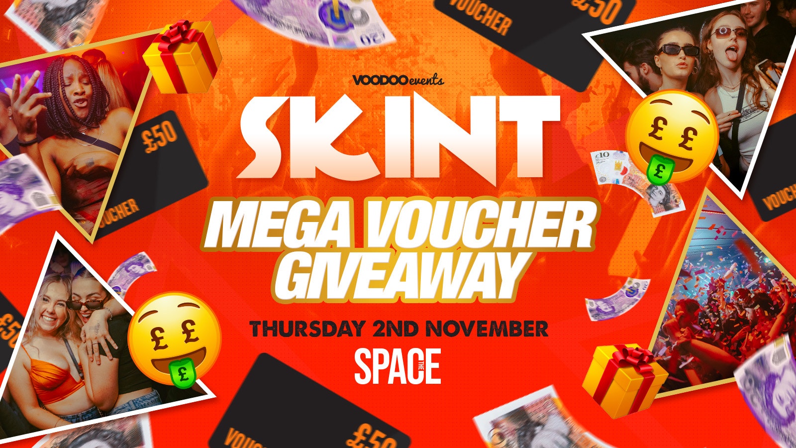 Skint Thursdays at Space – Mega Voucher Giveaway – 2nd November
