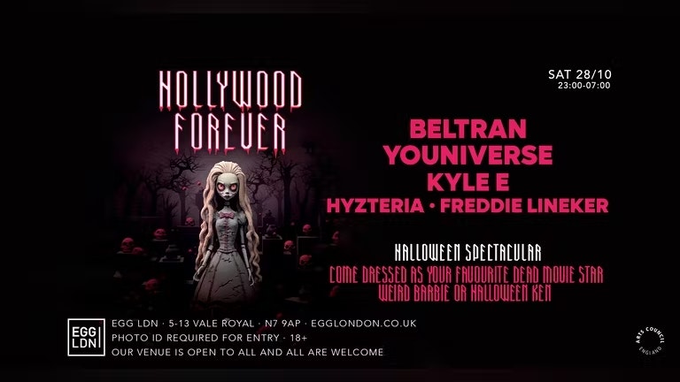 HALLOWEEN @ EGG LONDON – STUDENT TICKETS – HUGE LINE-UP!