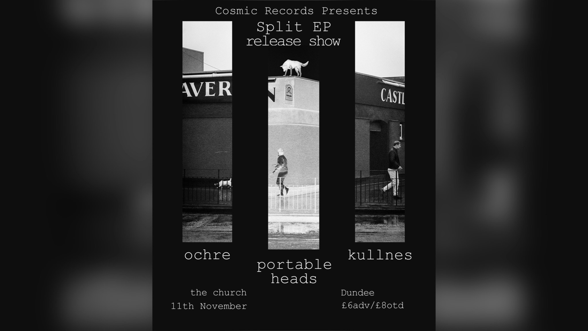 CosRec Presents: Kullnes, Portable Heads, Ochre Live