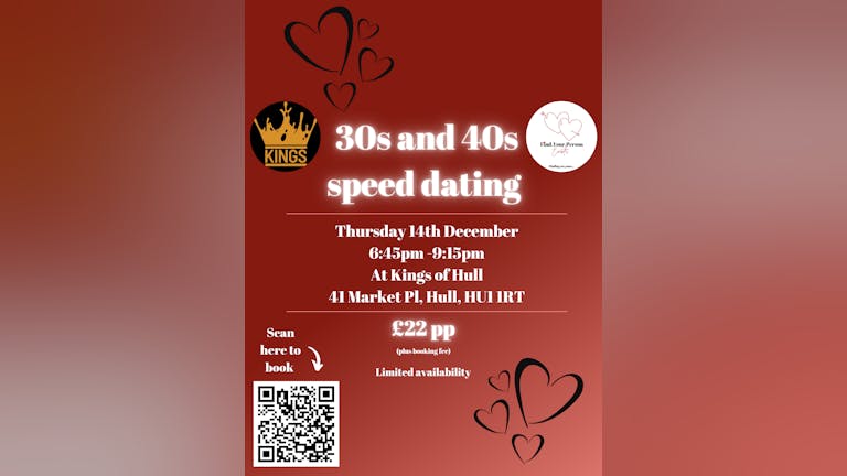 Speed dating 30s and 40s