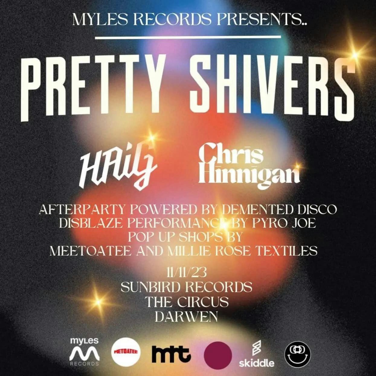 Pretty Shivers + Haig + Chris Hinnigan | Saturday 11th November 2023 | Sunbird Records, Darwen