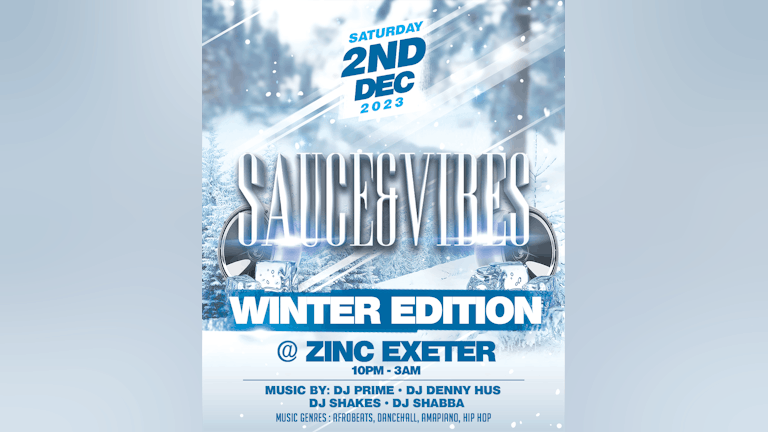 Sauce & Vibes Exeter: WINTER EDITION