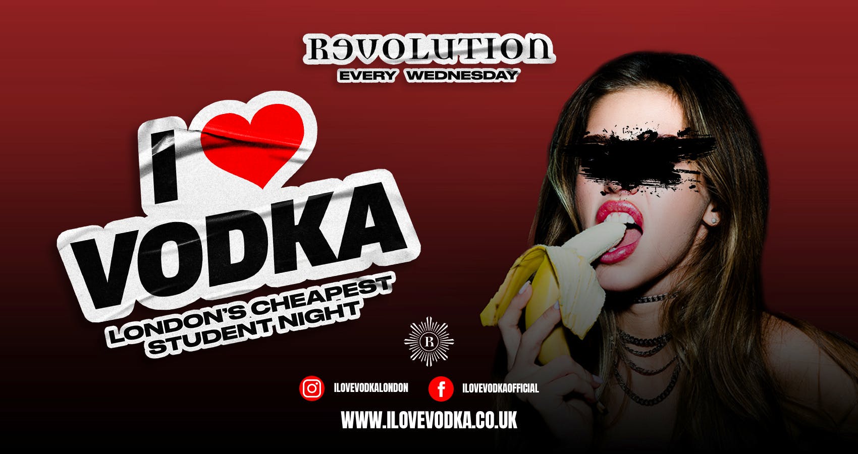 TONIGHT 10PM – I Love Vodka ❤️ The Freshers Launch Part 3 @ Vodka Revs’ London