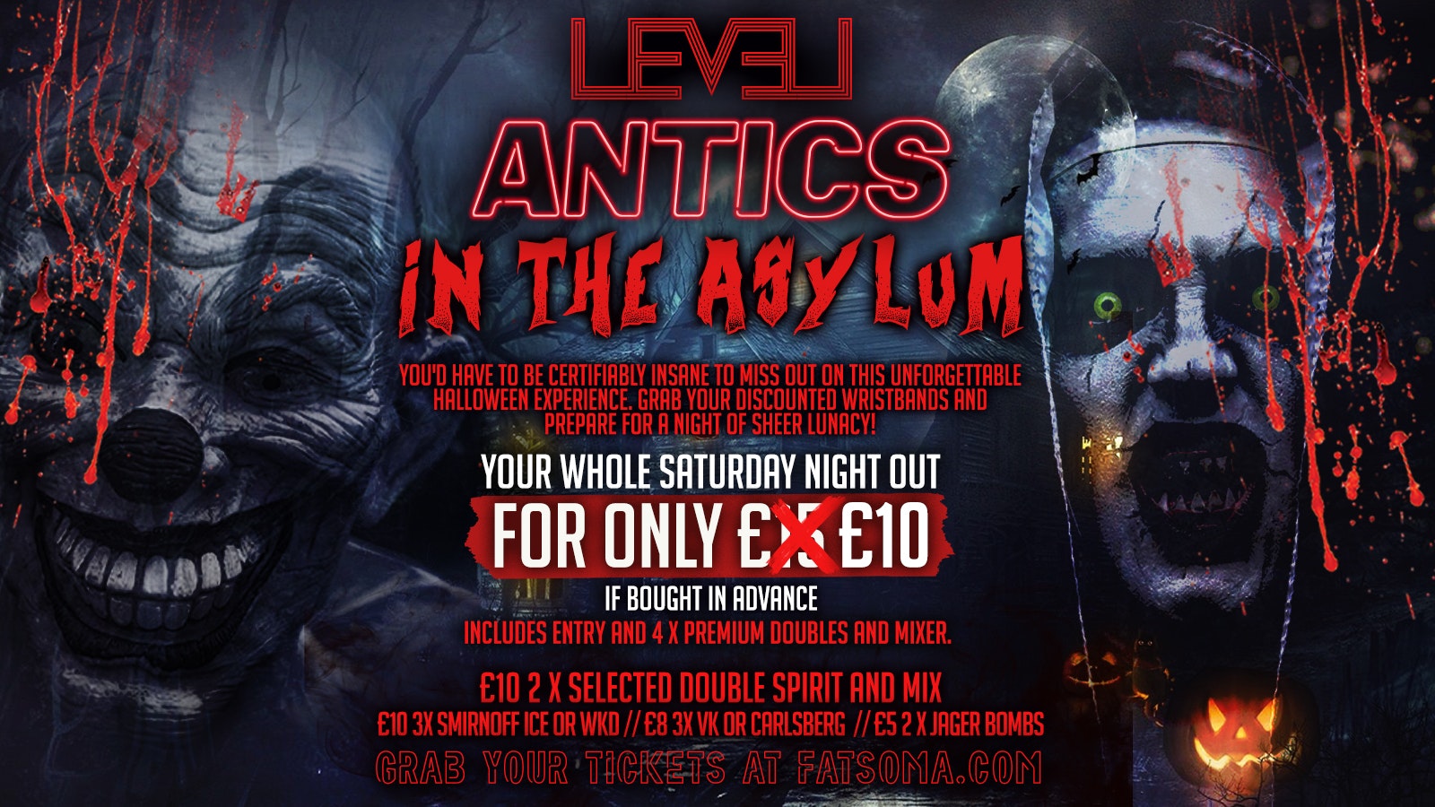 Halloween Saturday – ANTICS IN THE ASYLUM