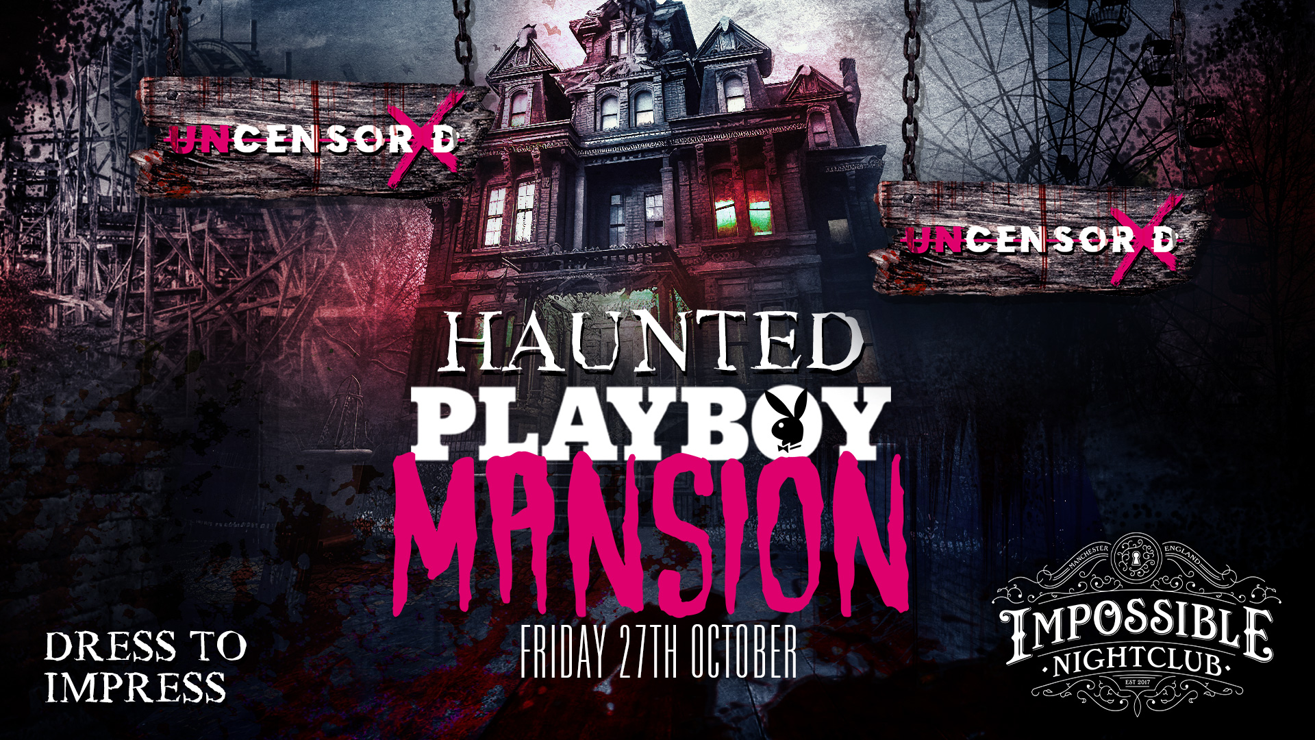 UNCENSORED PRESENTS 🔥 HAUNTED PLAYBOY MANSION 🔞 HALLOWEEN