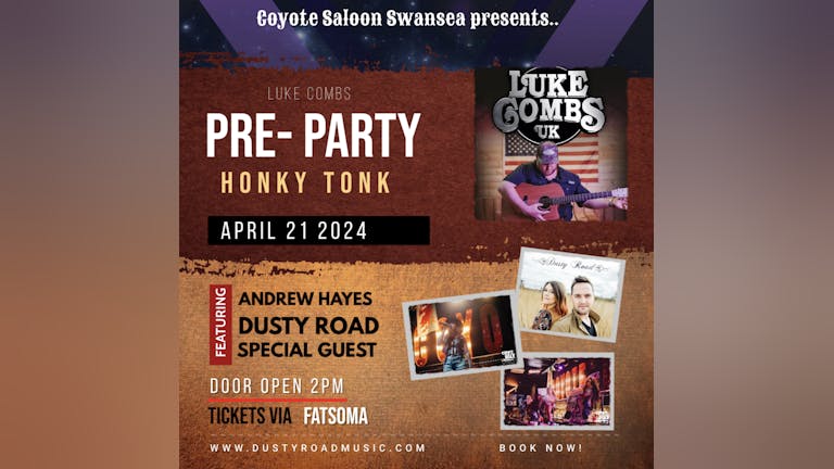 Coyote Saloon Swansea Honky Tonk Pre Party 