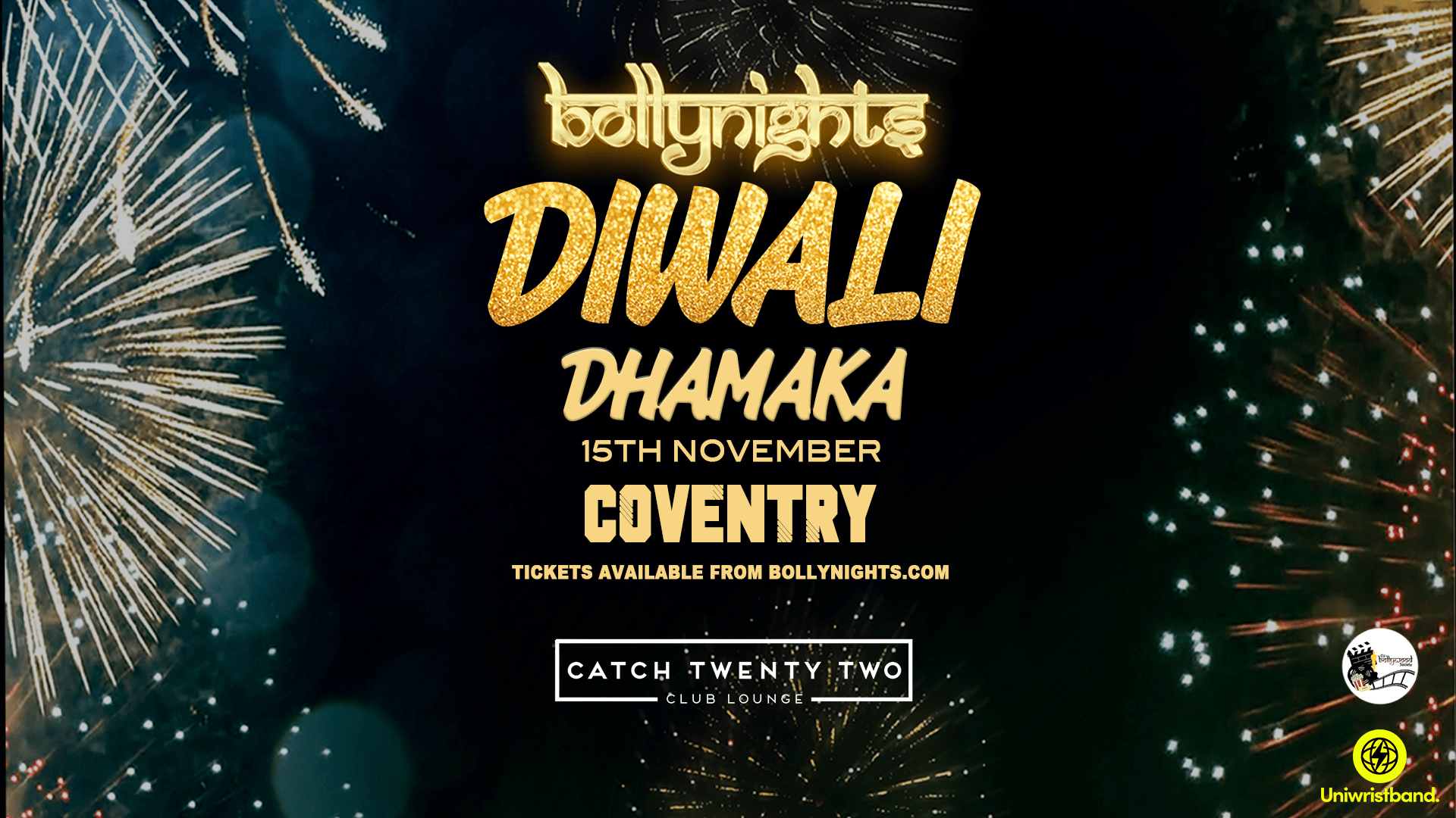 BOLLYNIGHTS COVENTRY: DIWALI DHAMAKA – Wednesday 15th November | CATCH 22