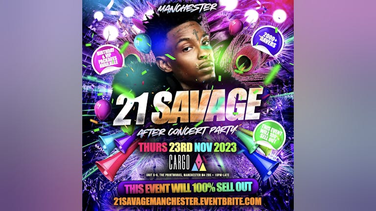 21 Savage - Manchester After Concert Party