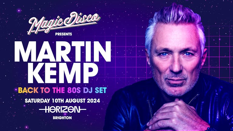 Martin Kemp Live DJ set - Back to the 80's - Brighton