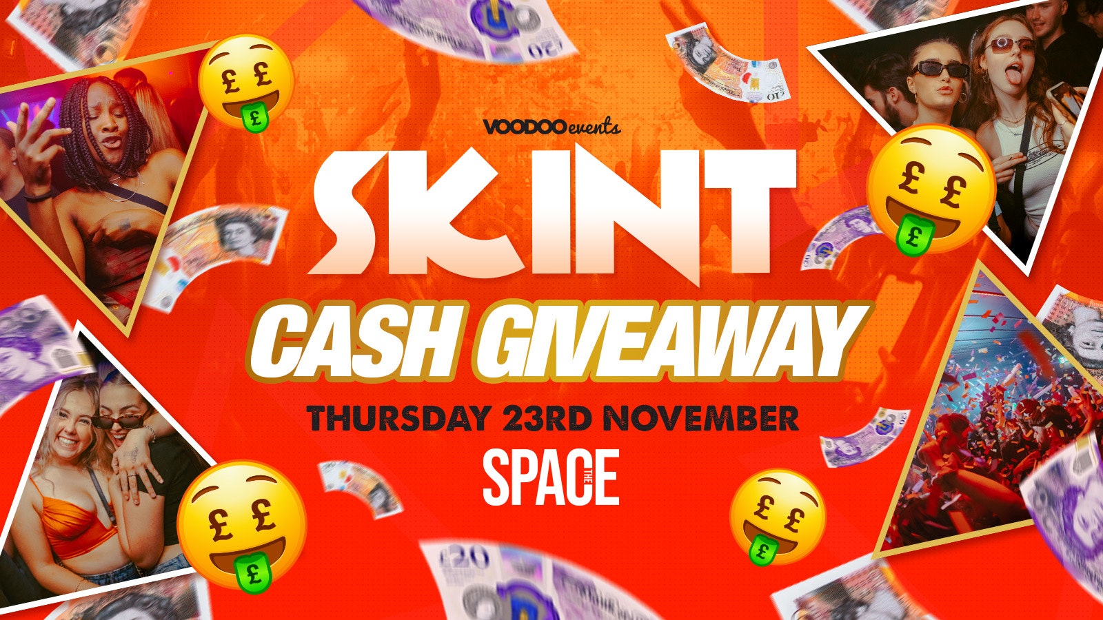 Skint Thursdays at Space – Cash Giveaway – 23rd November