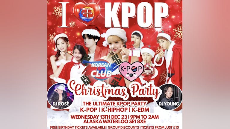 KOREAN CLUB London XMas Party: Christmas KPop Edition | Society Discounts | 13/12/23