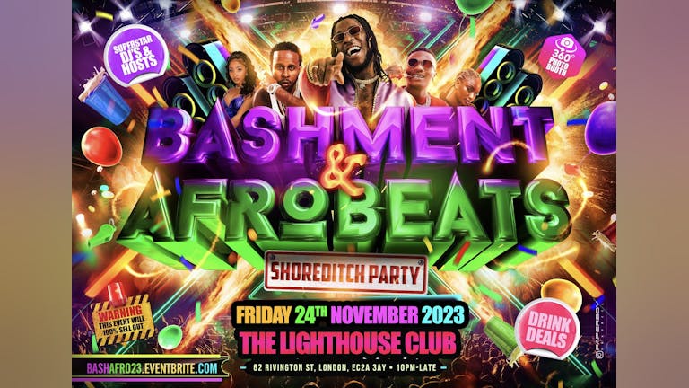 Bashment X Afrobeats - Shoreditch Party