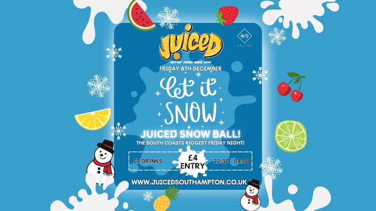 ☃️ - JUICED! SNOW BALL!! - Snow machines and snow party! ☃️