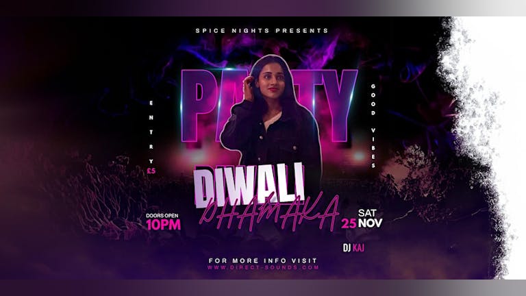 Diwali Dhamaka: DJ Kaj's Bollywood & Bhangra Bash! @ Casa Nightclub, Leeds