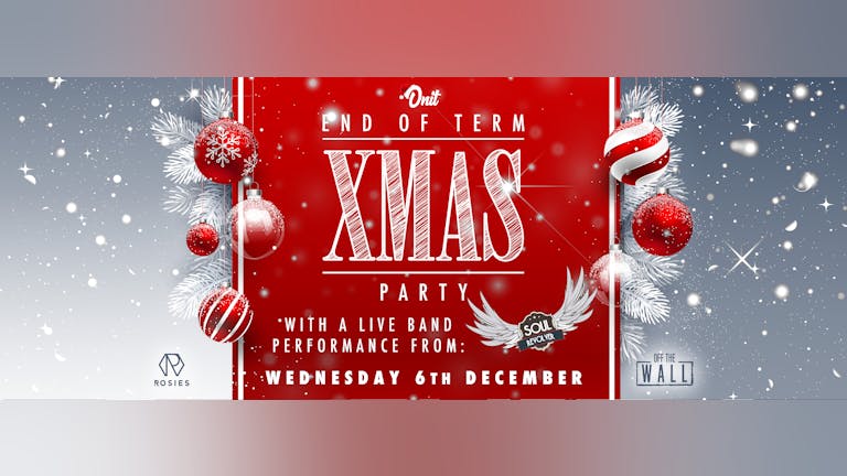 Onit Wednesday - End of Term Christmas Party with LIVE BAND!