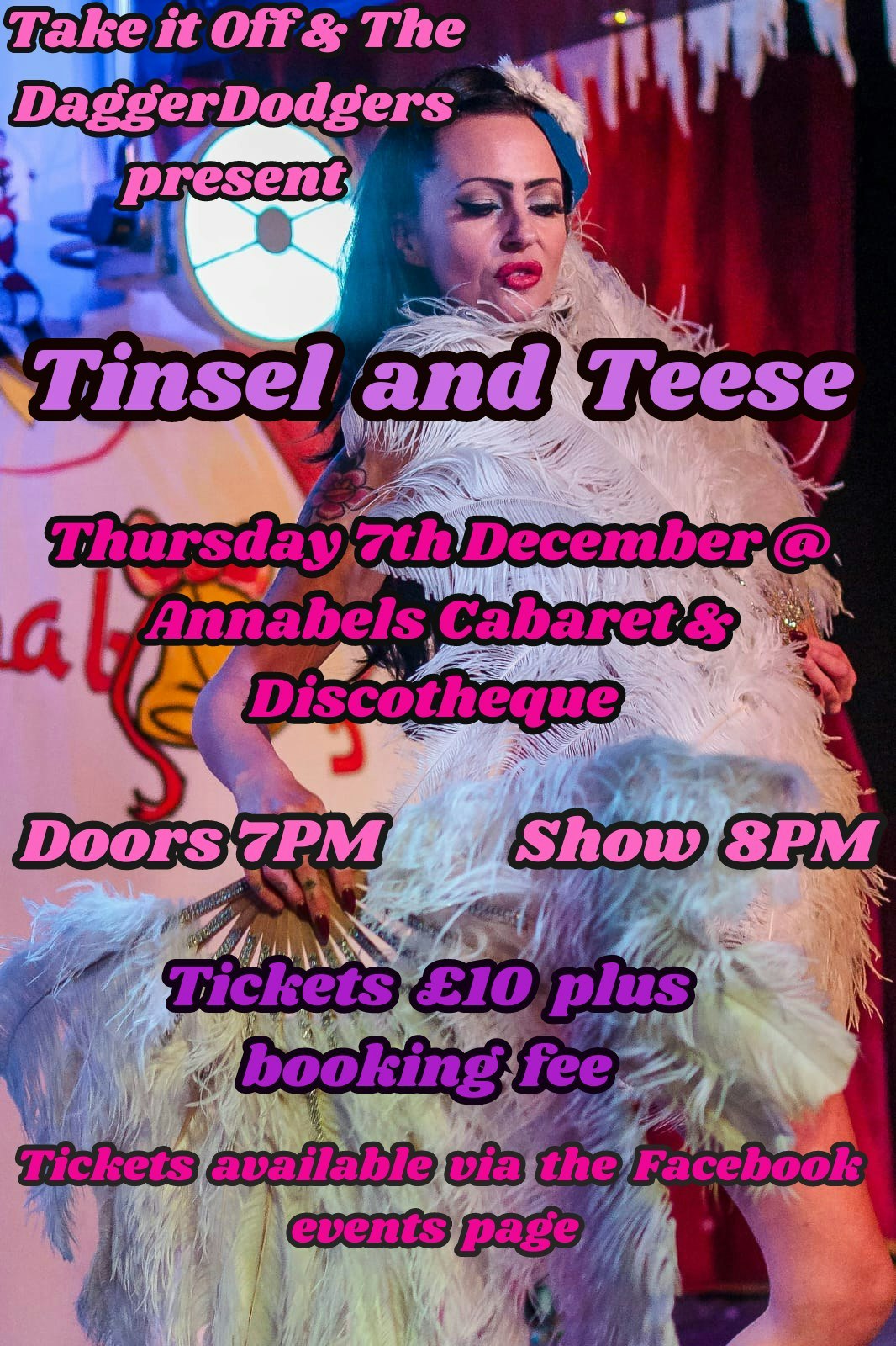 BURLESQUE & CABARET SHOW: Tinsel and Teese // Annabel’s Cabaret & Discotheque