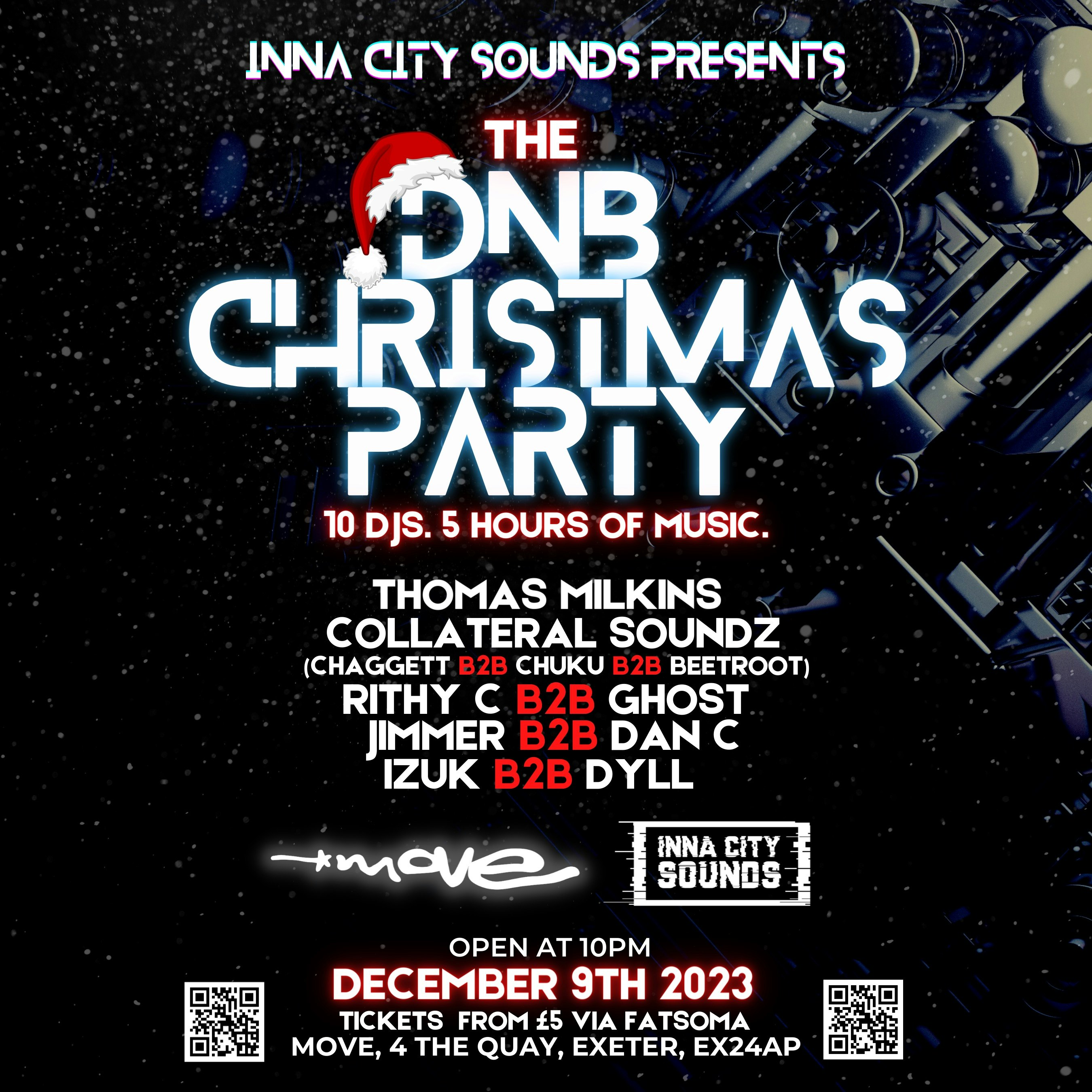 INNA CITY SOUNDS DNB CHRISTMAS PARTY TICKETS WILL BE AVAILABLE ON THE DOOR