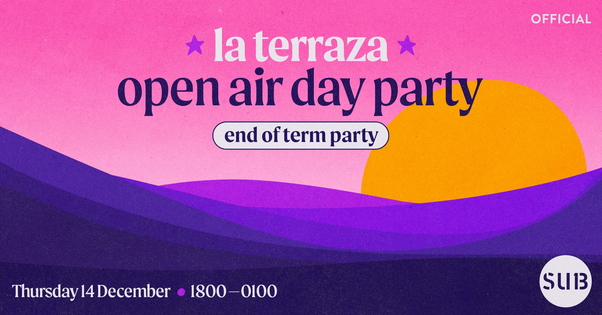 LA TERRAZA //THE END OF TERM PARTY