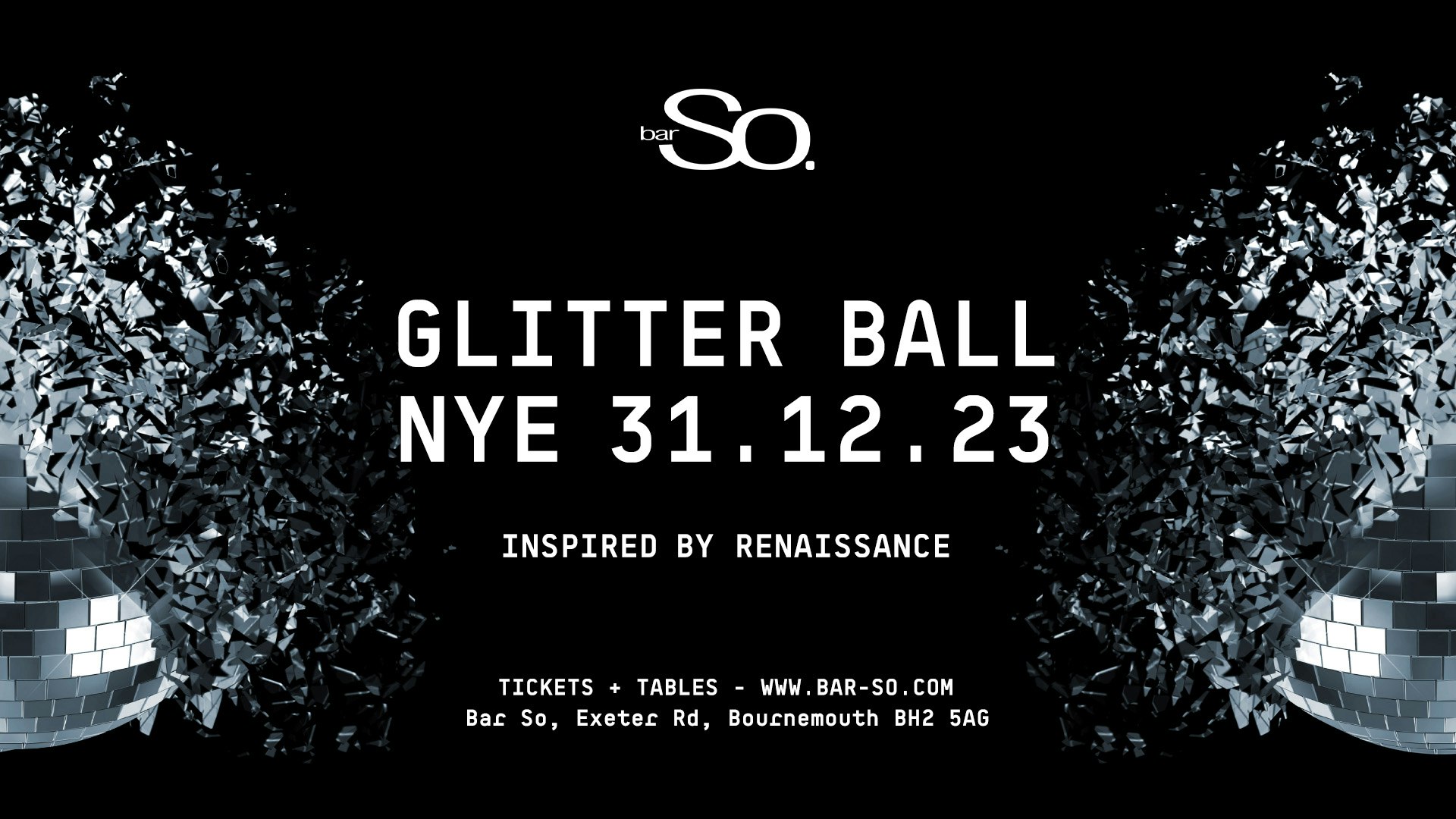 New Years Eve at Bar So Bournemouth // Glitter Ball NYE : Inspired by Renaissance