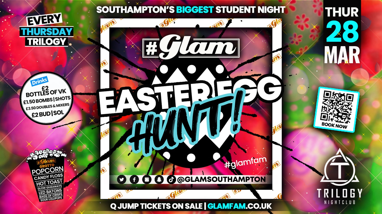 Glam – Southampton’s Biggest Night Out – Easter Thursday Party! 🐣