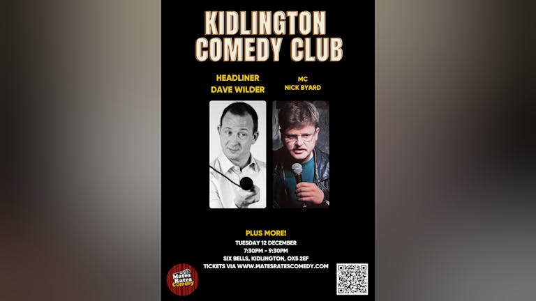 Kidlington Comedy Club with Headliner Dave Wilder