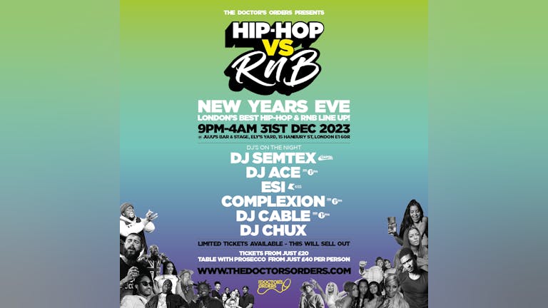 Hip-Hop vs RnB – New Year’s Eve 