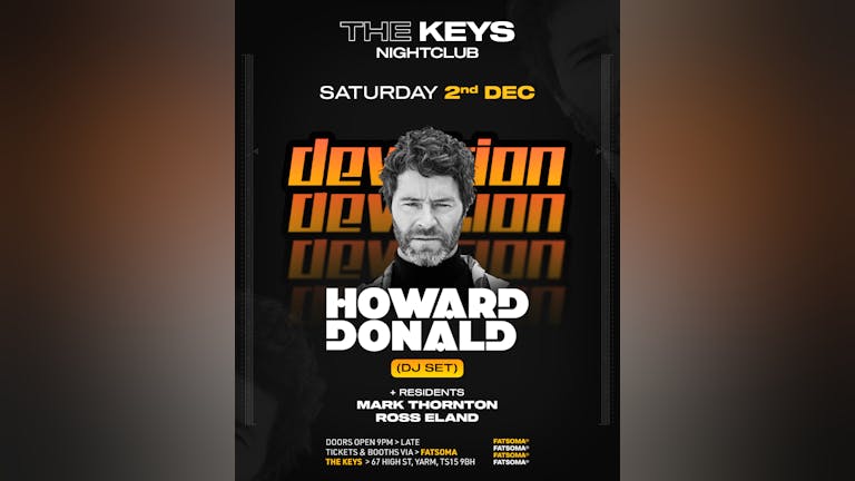 DEVOTION presents HOWARD DONALD (DJ SET) 