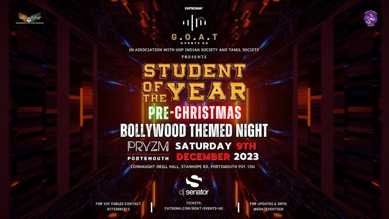 BOLLYWOOD THEMED NIGHT- CHRISTMAS SPECIAL (STUDENT OF THE YEAR)