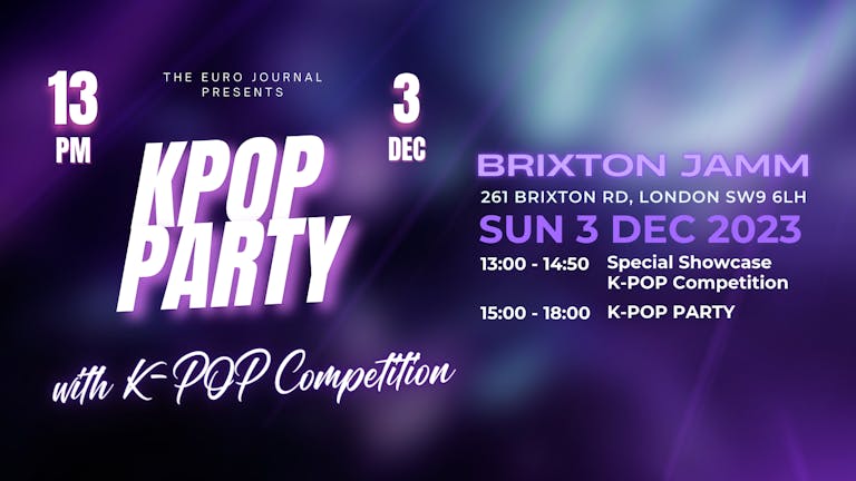 London K-POP Party & K-POP Competition