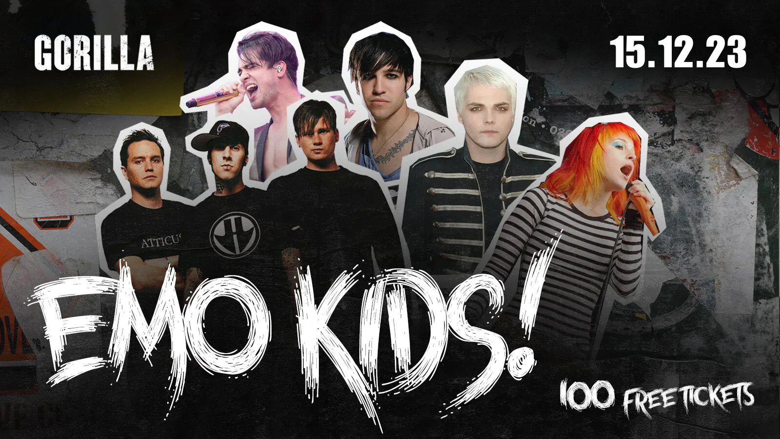 EMO KIDS! 🖤 CLUB NIGHT at GORILLA, Manchester on 15th Dec 2023 | Fatsoma