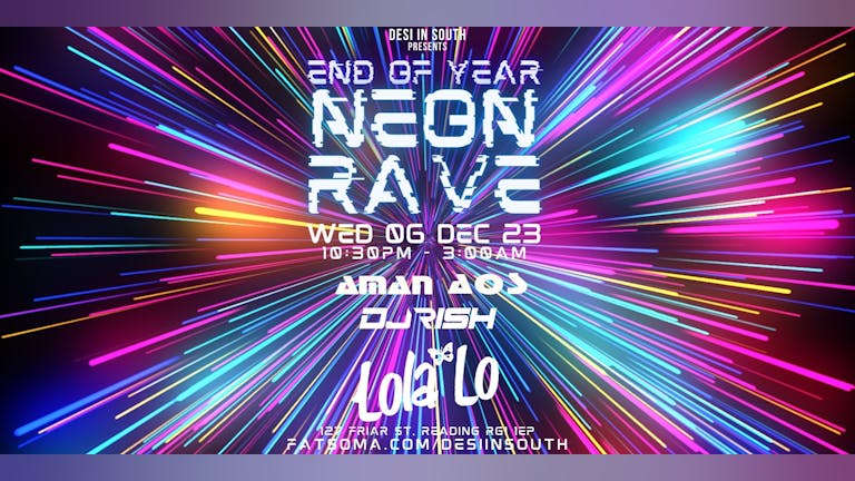 DESI IN SOUTH | READING END OF YEAR NEON RAVE 