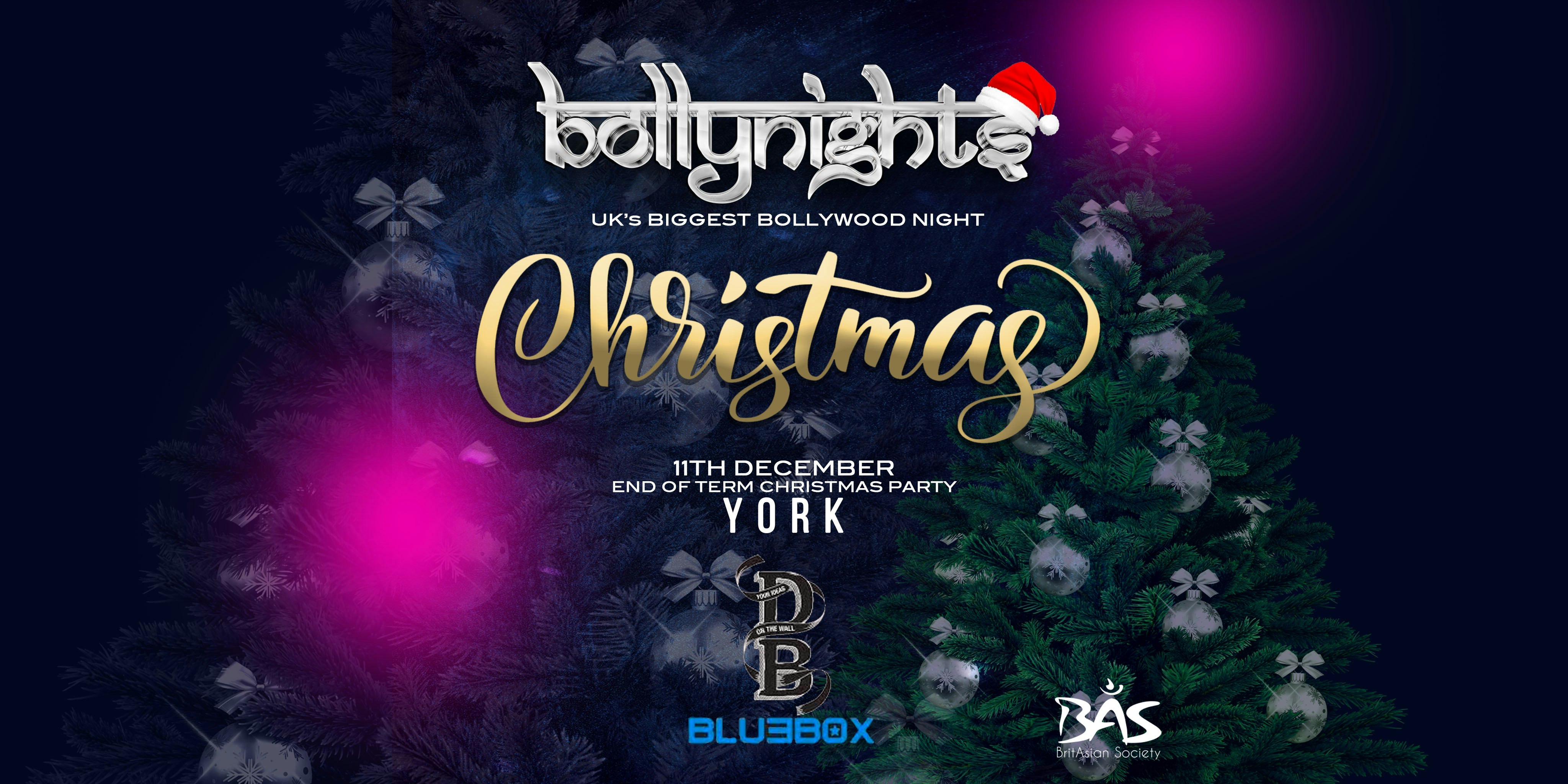 Bollynights York: Monday 11th December |  Bluebox, (Drawing Board)