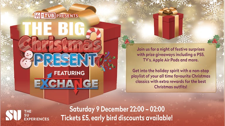 THE BIG CHRISTMAS PRESENT // TUB PRESENTS // GIVEAWAYS PS5 AirPods TVs and so much more!