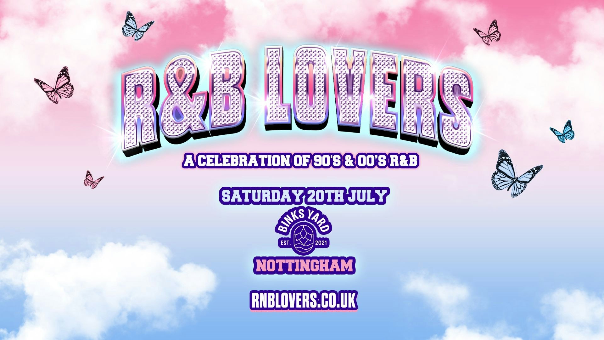 R&B Lovers – Sat 20th July – [SOLD OUT – SEE AUGUST EVENT]