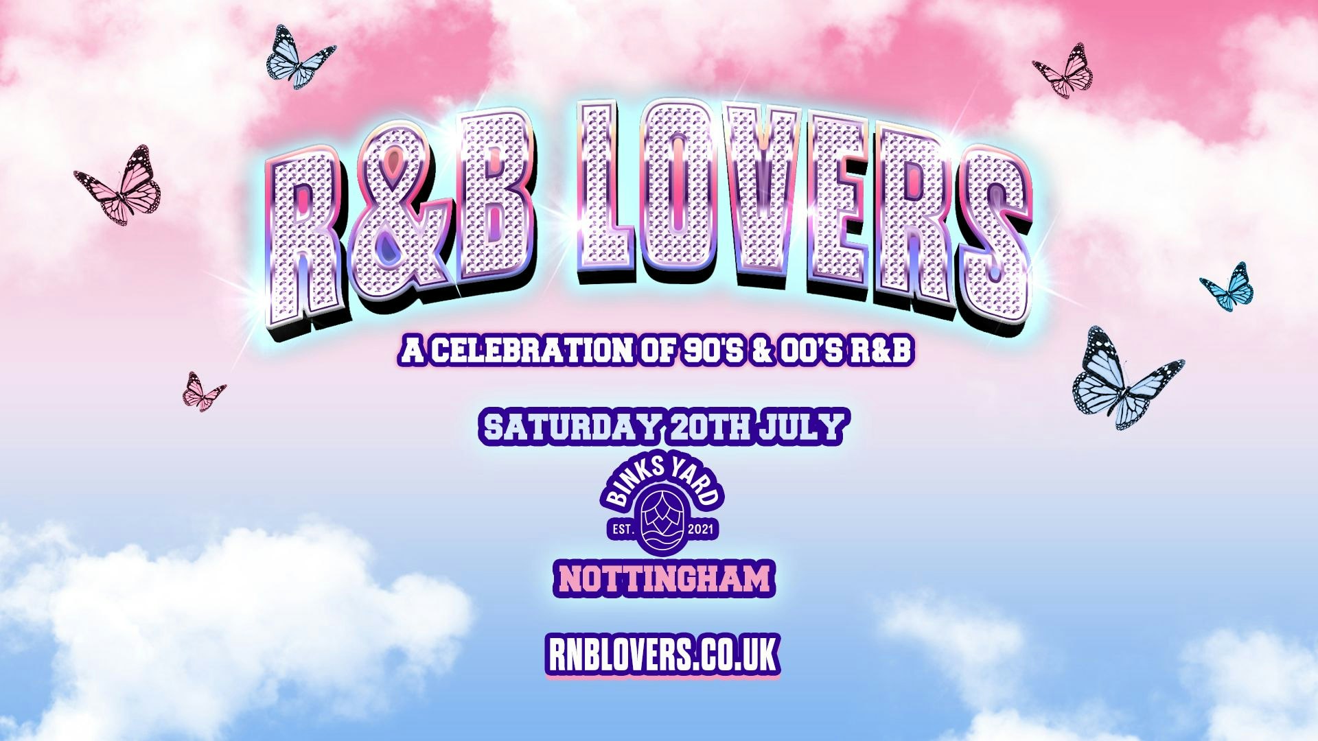 R&B Lovers – Saturday 20th July – Binks Yard [50 TICKETS LEFT]