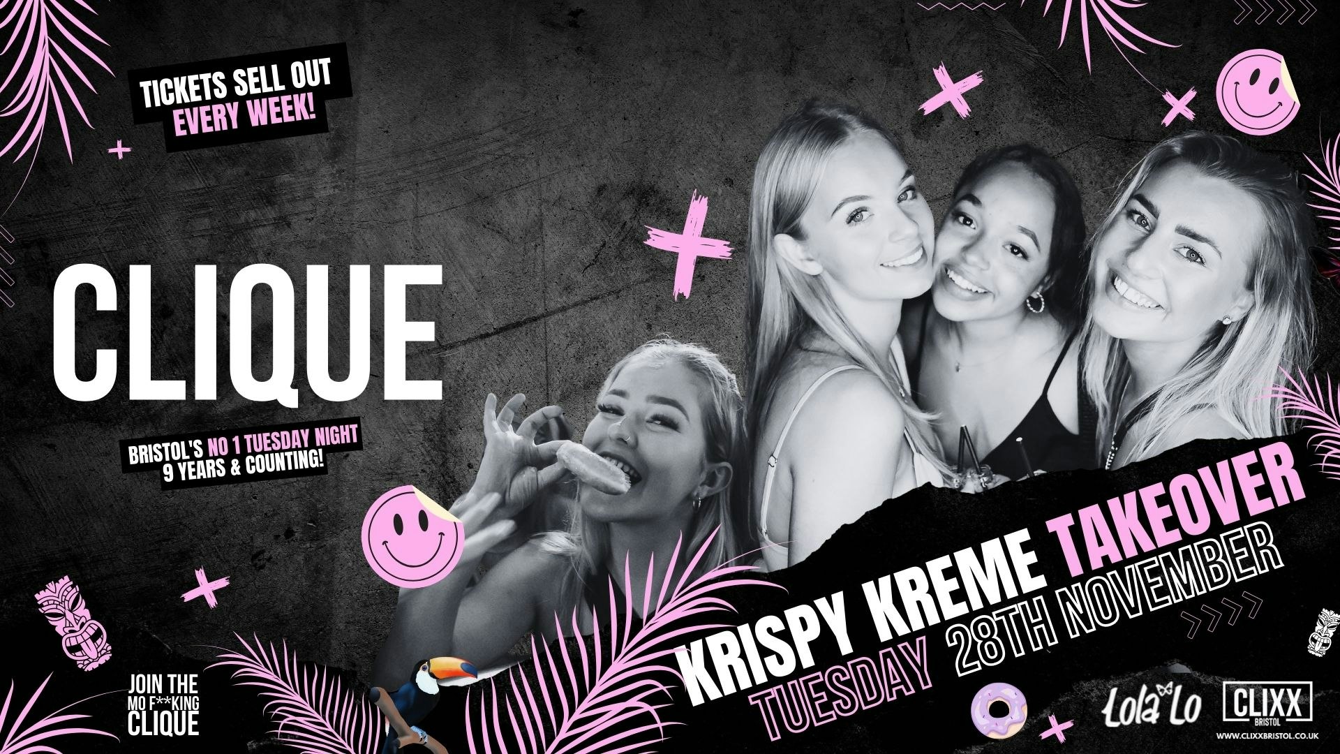 CLIQUE | Krispy Kreme Takeover! // JOIN THE MO F**KING CLIQUE 🔥