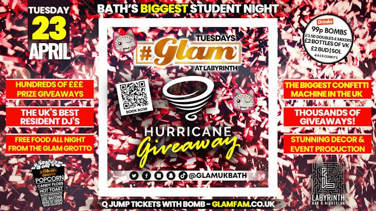 Glam - ONE OF THE BIGGEST CONFETTI MACHINES IN THE WORLD!! - Hurricaine Confetti Blow Out 🎊 | Tuesdays at Labs 