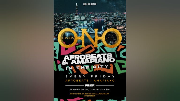 Afrobeats & Amapiano In The City