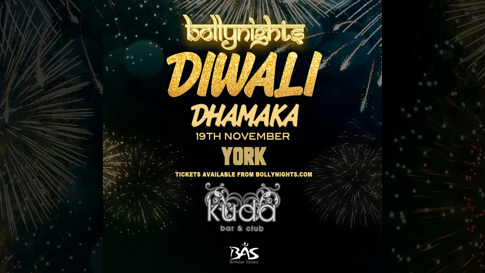 Bollynights York DIWALI DHAMAKA: Sunday 19th November | Kuda