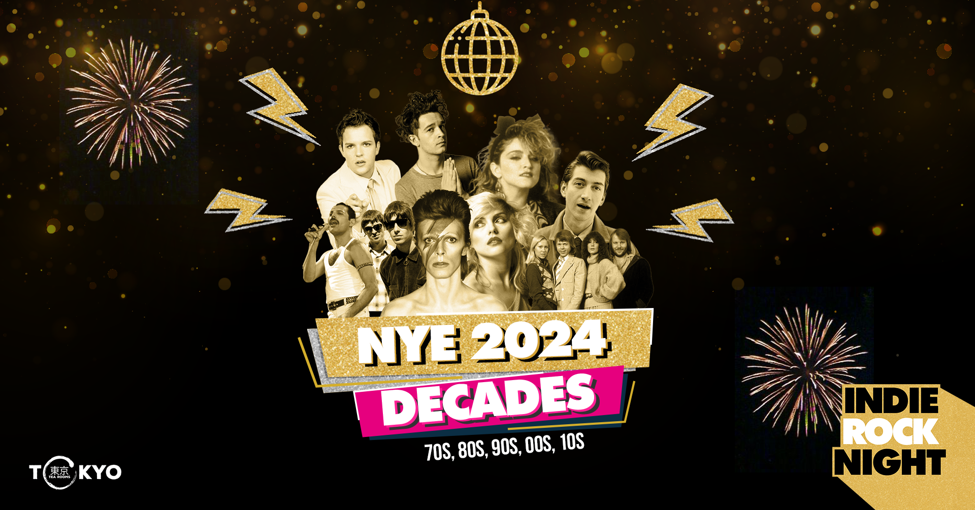 Indie Rock Night ∙ NEW YEARS EVE DECADES 2023 *50 TICKETS JUST ADDED*