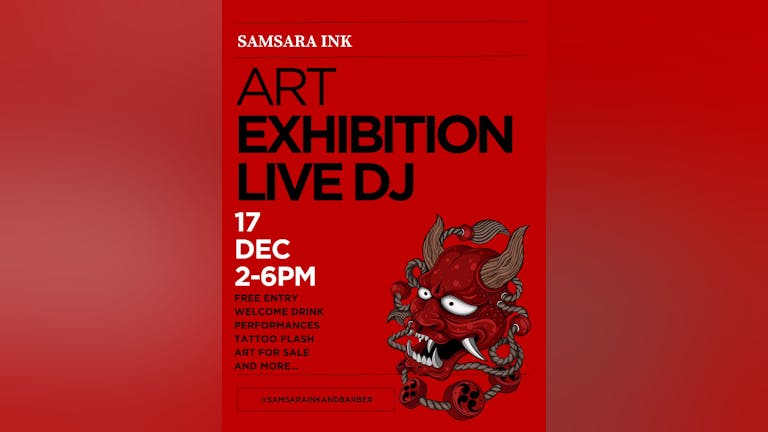 *FREE ENTRY* GRAND OPENING! Samsara Ink // Tattoo Giveaway's // Live Music // Art Gallery & more!