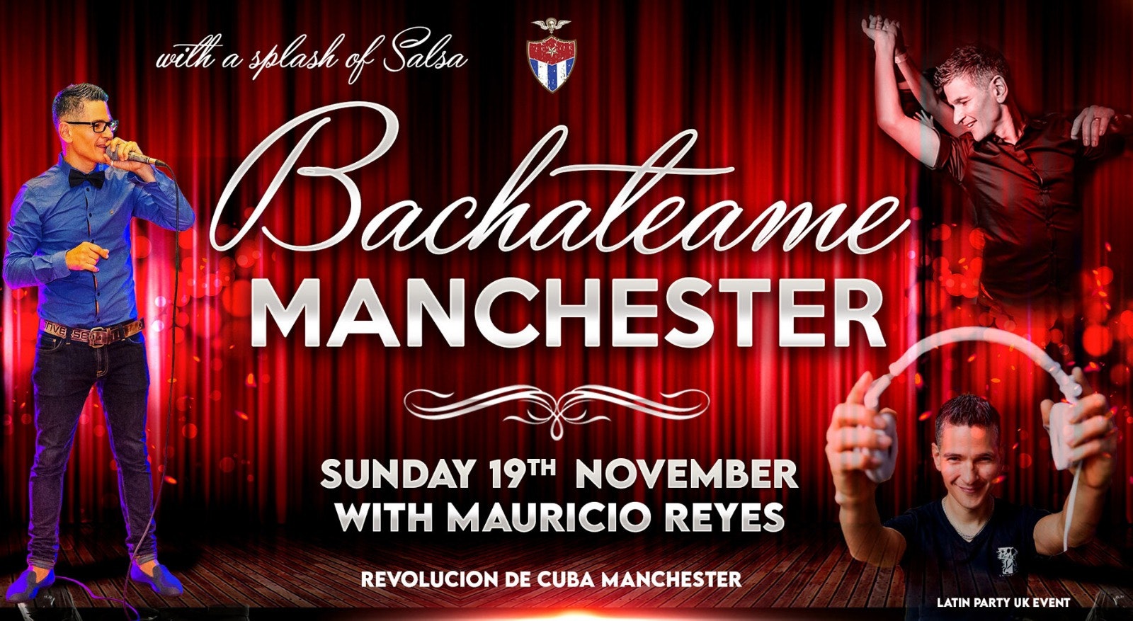 Bachateame Manchester – Sunday 19th November | Revolucion De Cuba